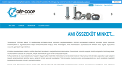 Desktop Screenshot of gepcoop.hu