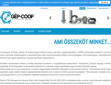 Tablet Screenshot of gepcoop.hu